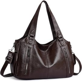 Sac Cabas Femme Pu Fashion Chic, Grande Capacité, Sac À Main