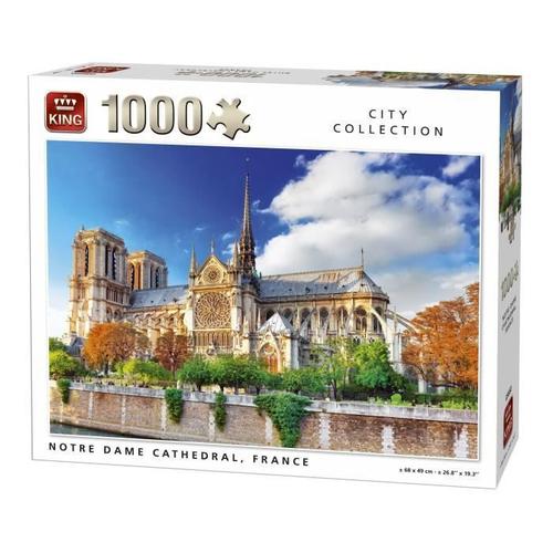 Puzzle - King - Notre Dame Paris Cathédrale - 1000 Pièces - Architecture Et Monument