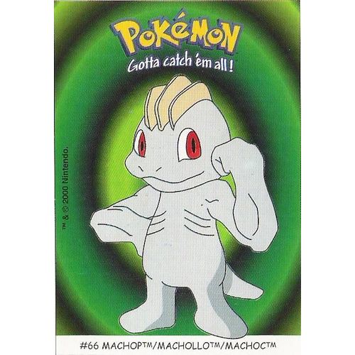 Machoc (N°66) Carte Pokémon Dunkin "Boomer" (Stickers)