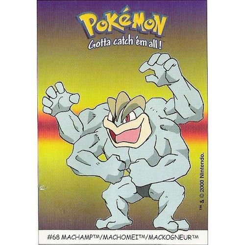 Mackogneur (N°68) Carte Pokémon Dunkin "Boomer" (Stickers)