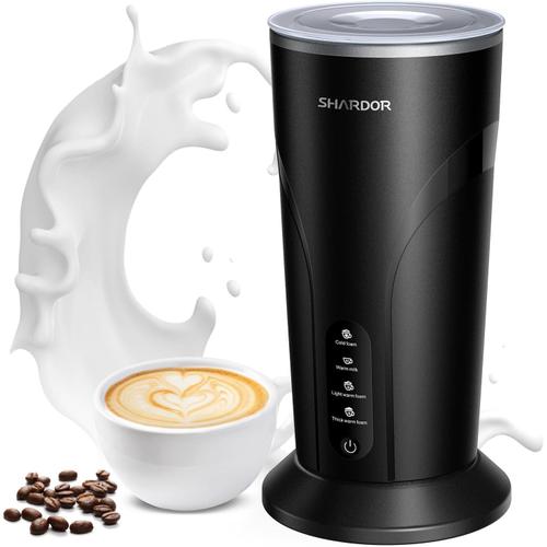 Mousseur ¿¿ Lait 4 in 1 pour Cappuccino, avec Agitateur Magn¿¿tique Chauffe Lait, 500W, pour Macchiato, Lait, Cacao chaud Mousseur ¿¿ Lait Nespresso de 300 ml avec 30 Minutes de Maintien