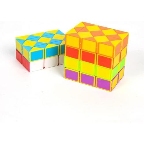 Lot De 12 Paquets De 24 Mini Cubes Serpent Magiques Vitesse Cube Mini Puzzle Jouet Pour Enfants F¿¿Te Sac De Remplissage F¿¿Te F¿¿Te Favors Party Supplies Couleur Al¿¿Atoire