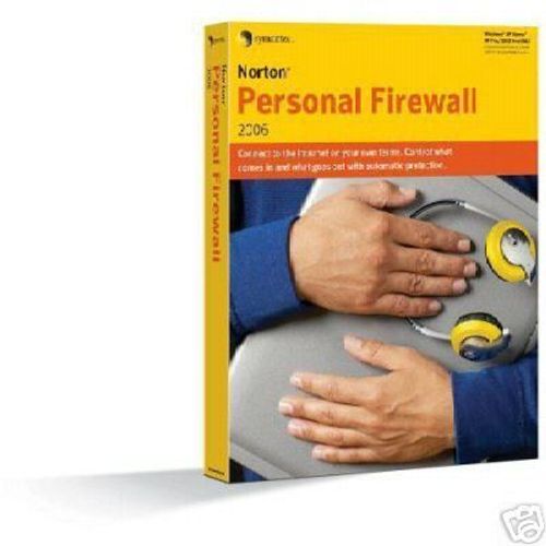 Norton Personal Firewall 2006 - Version Boîte - 1 Utilisateur - Cd - Win - Français)