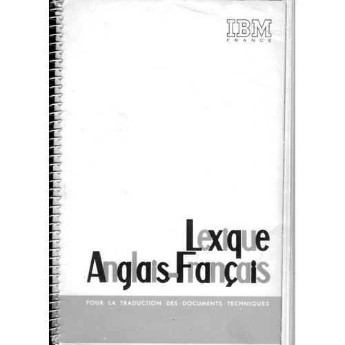 Lexique Anglais-Francais