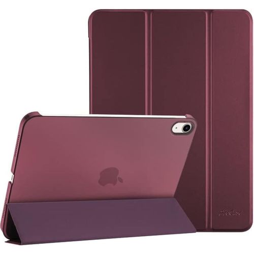 Procase Coque Pour Ipad A16 11 Pouces 2025 11ème Génération, Ipad 10ème Génération 10,9 Pouces 2022, Housse Étui De Protection Plus Durable, Veille/Réveil Automatique - Rouge Vineux