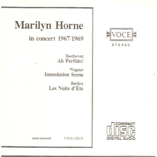Beethoven : "Ah Perfido!", Wagner:"Immolation Scene", Berlioz: "Les Nuits D'été".