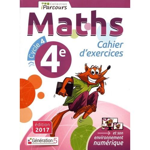 Maths 4e Cycle 4 Iparcours - Cahier D'exercices