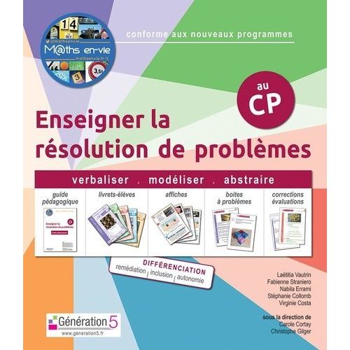 Enseigner La Résolution De Problèmes Au Cp M@Ths En-Vie - Guide Pédagogique Avec 5 Livrets-Élèves