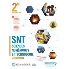 Snt Sciences Numériques Et Technologie 2de - Manuel De L'élève