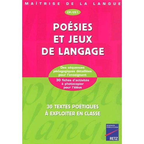 Poesies Et Jeux De Langage Cp/Ce1