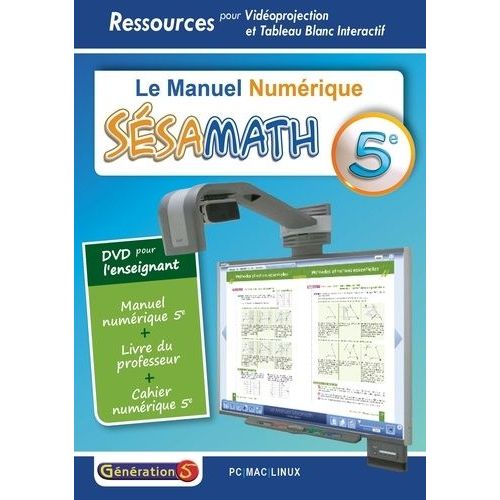 Le Manuel Numérique Sésamath 5e - (1 Dvd)