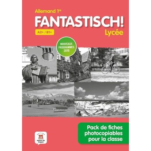 Allemand 1re A2+/B1+ Fantastisch! Lycée - Pack De Fiches Photocopiables Pour La Classe