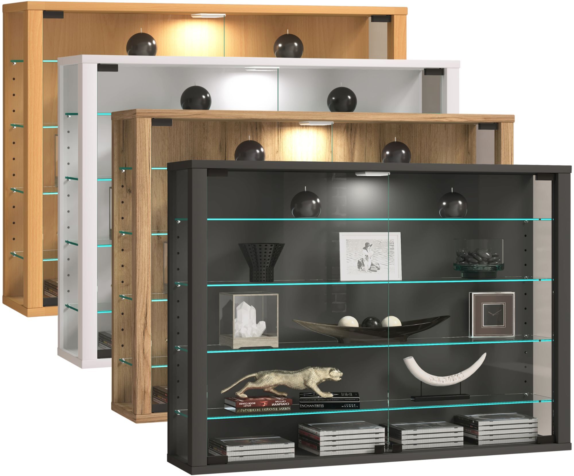 VCM Vitrine murale suspendue vitrine en verre vitrine murale vitrin...