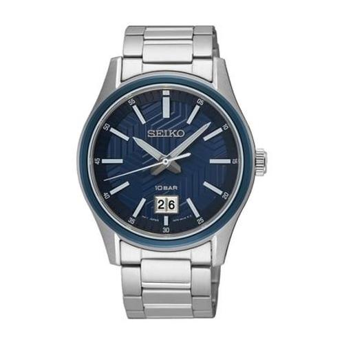 Seiko - Montre Homme Sports Bleu Sur559p1 - Argenté