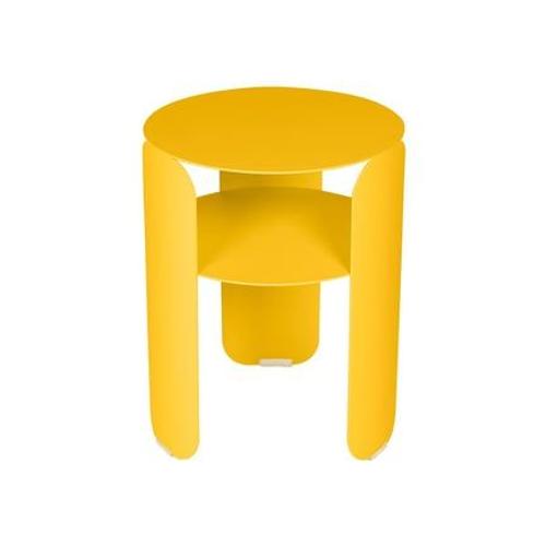 Fermob - Table D'appoint Ronde Bebop - C6 Miel Structure - Jaune