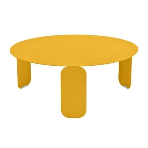 Fermob - Table Bebop Ronde - C6 Miel Structure - Ø 80 Cm - Jaune