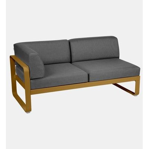 Canapé 2 Places Modulable Angle Gauche Bellevie - Gris Graphite