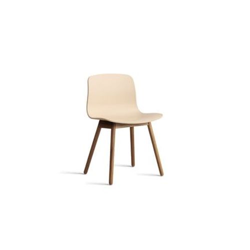 Hay - Chaise About A Chair Aac 12 Noyer - Pale Peach 2.0 - Patins En Feutre - Orange