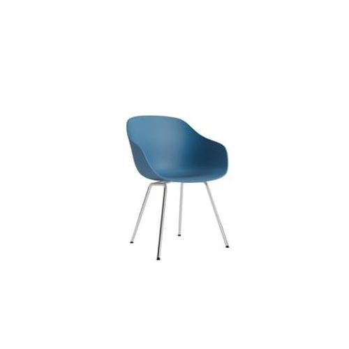 Hay - Chaise About A Chair Aac 226 - Azure Blue 2.0 - Aluminium Poli - Patins En Feutre - Bleu