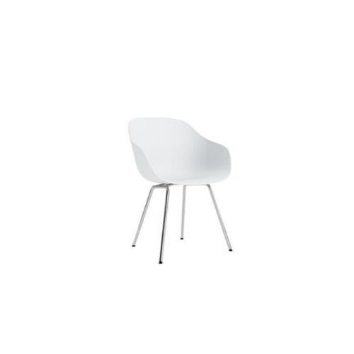Hay - Chaise About A Chair Aac 226 - White 2.0 - Aluminium Poli - Patins En Feutre - Blanc