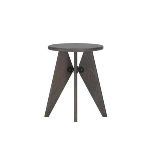 Vitra - Tabouret Bois - Chêne Massif Teinté Foncé - Marron