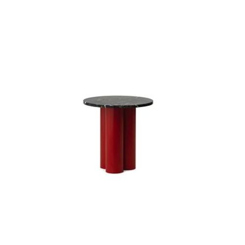 Normann Copenhagen - Table D'appoint Dit - Portoro Gold - Rouge Vif - Multicolore