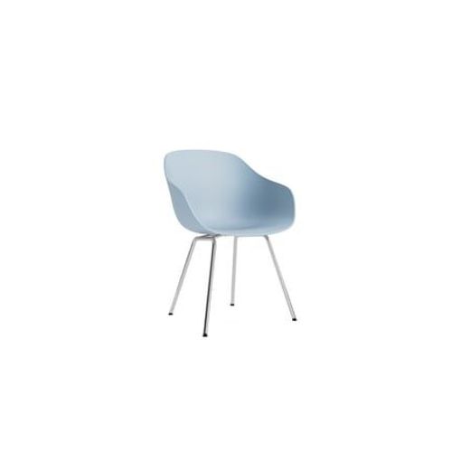 Hay - Chaise About A Chair Aac 226 - Slate Blue 2.0 - Aluminium Poli - Patins En Feutre - Bleu