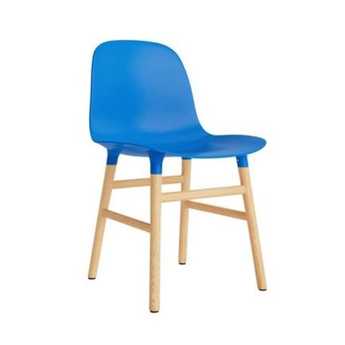 Normann Copenhagen - Chaise Form Avec Structure En Bois - Normanncopenhagenformbrightblue - Chêne - Bleu