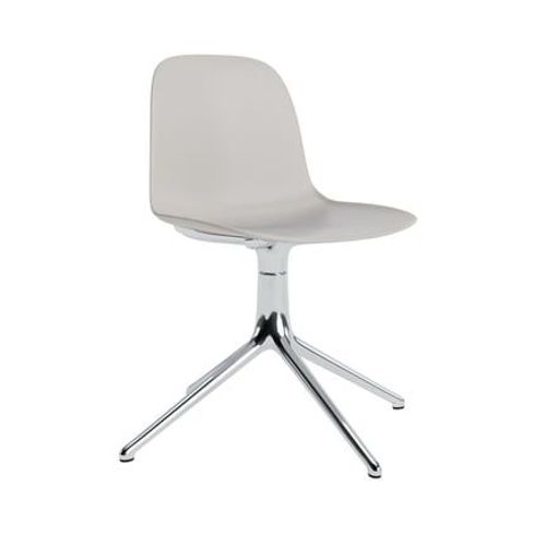 Normann Copenhagen - Chaise Pivotante Form - Normanncopenhagenformwarmgrey - Aluminium - Gris