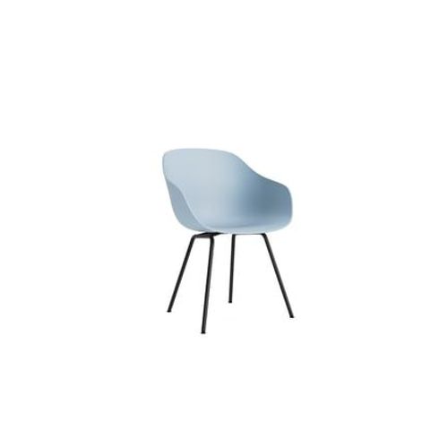 Hay - Chaise About A Chair Aac 226 - Slate Blue 2.0 - Noir - Patins Standards En Plastique - Bleu