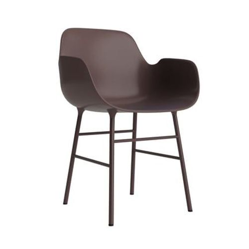 Normann Copenhagen - Fauteuil Form Avec Structure En Métal - Normanncopenhagenformbrown - Marron