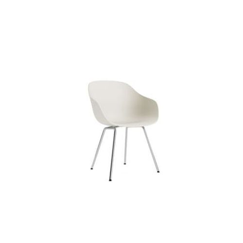 Hay - Chaise About A Chair Aac 226 - Melange Cream 2.0 - Aluminium Poli - Patins En Feutre - Beige