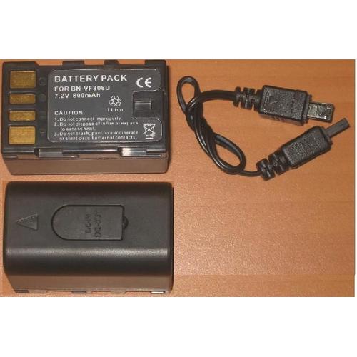 JVC BN-VF808 batterie 730 mAh pour camescope D725/D760/D770/HD7/MG130/MG135/MG275