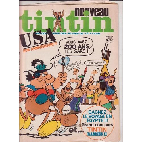 Nouveau Tintin Nouvelle Serie N 42 N° 82 : U Sa Bon Anniversaire