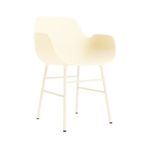 Normann Copenhagen - Fauteuil Form Avec Structure En Métal - Normanncopenhagenformcream - Beige