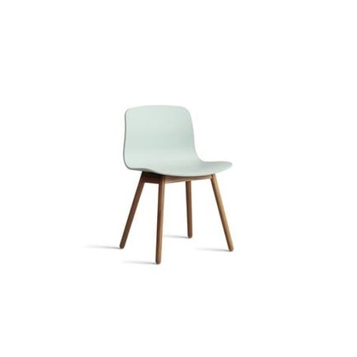 Hay - Chaise About A Chair Aac 12 Noyer - Dusty Mint 2.0 - Patins En Feutre - Vert
