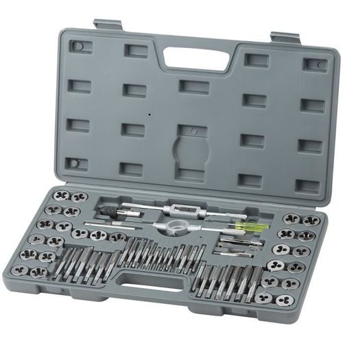 VEVOR Coffret Tarauds et Filières Kit Taraudage Filetage 60PCS Métrique et SAE
