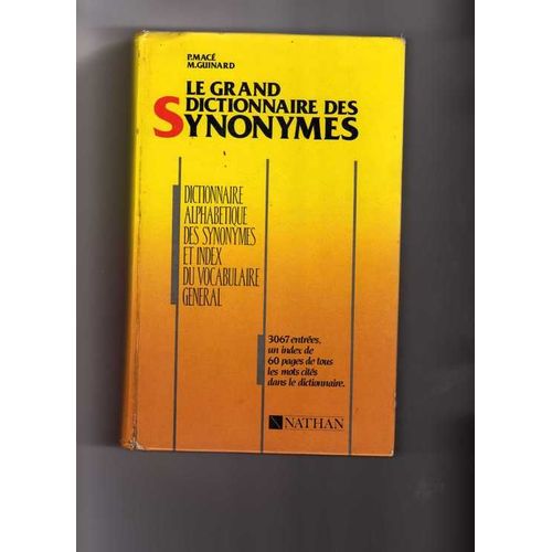 Grand Dictionnaire Des Synonymes