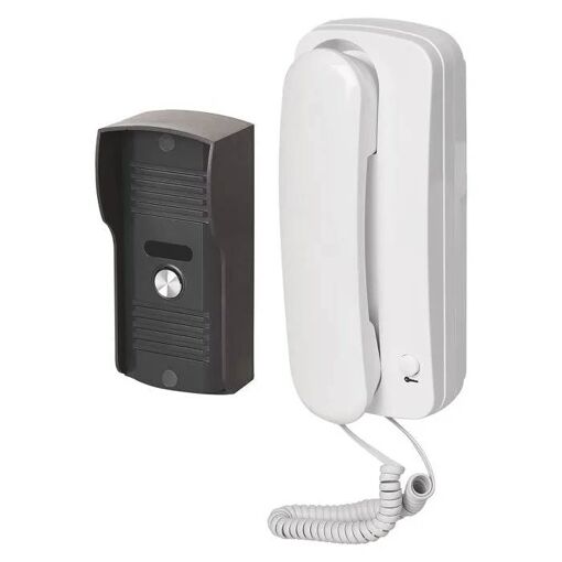 Interphone - EMOS - H1085 - Audio - Montage mural - Couleur blanche