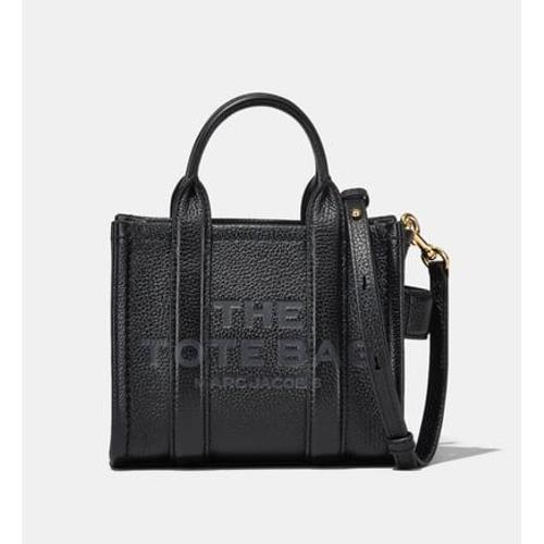 MARC JACOBS - Mini sac cabas The Leather Mini Tote Bag - Noir