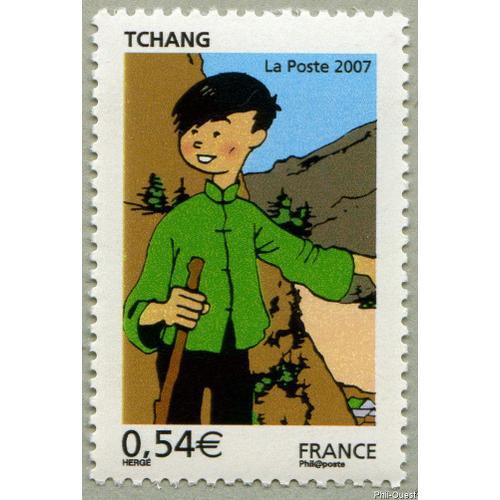 France 2007, Très Beau Timbre Neuf** Luxe Yvert 4056, Les Voyages De Tintin, Tchang - Tintin Au Tibet.
