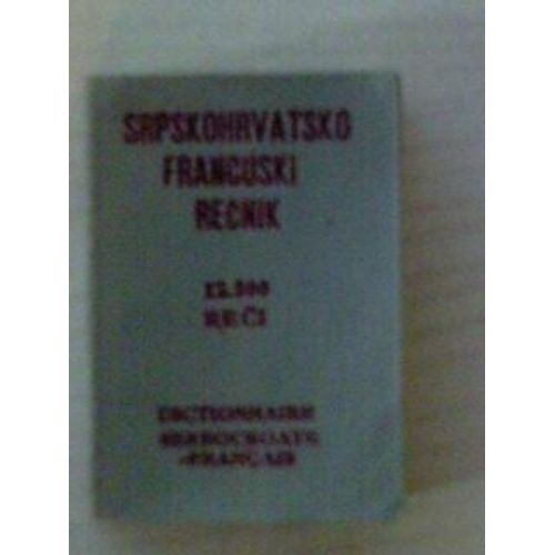 Dictionnaire Serbocroate-Français  Mini Format