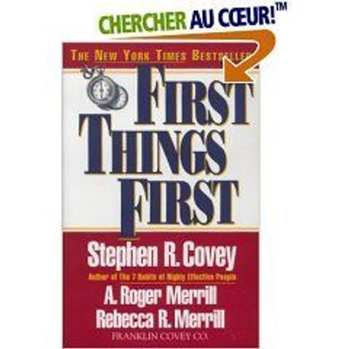 First Things First