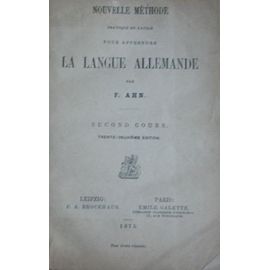 Nouvelle Méthode Pour Apprendre La Langue Allemande
