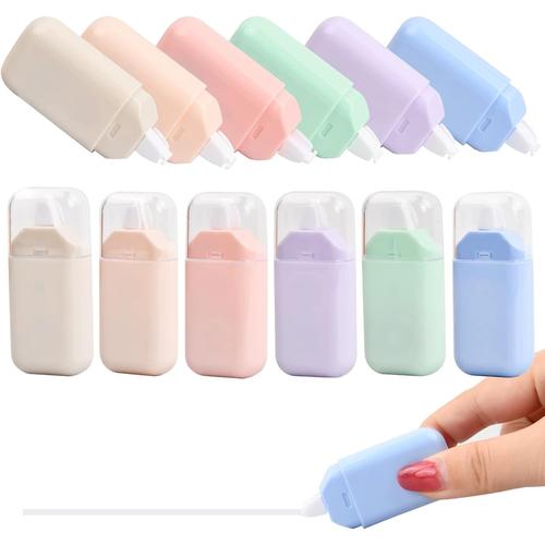 12pcs Ruban Correcteur, 4 M X 5 Mm Souris Correcteur Blanc, Rubans De Correction, Rouleaux De Correction Pour ¿¿Tudiants Enfants, Roller Correcteur Pour L'ecole Et Au Bureau (A)