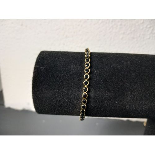 Bracelet Fin Perle Noir