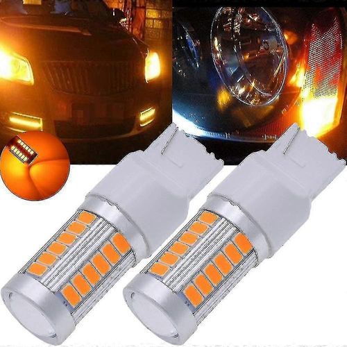 7440, T20 Ampoules Led Orange Jaune 900 Lumens Clignotants Lumire