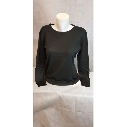 Pull Manches Longues Noir Laine/Soie Cachemire Femme Ki&love Paris Taille M/L