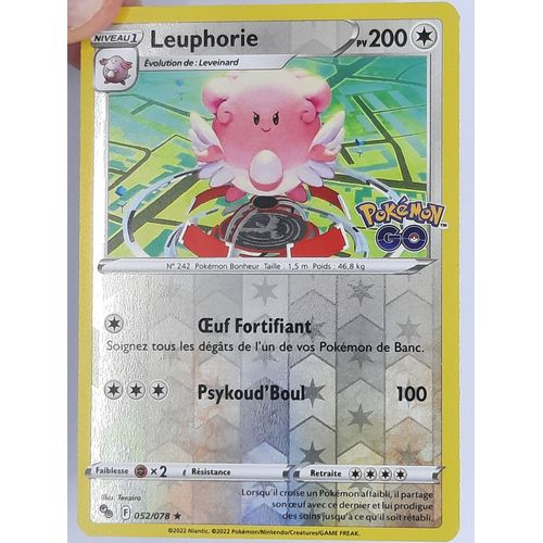 Leuphorie Reverse - Pokémon - Set Pokémon Go - 052/078 - Eb10.5 - Française