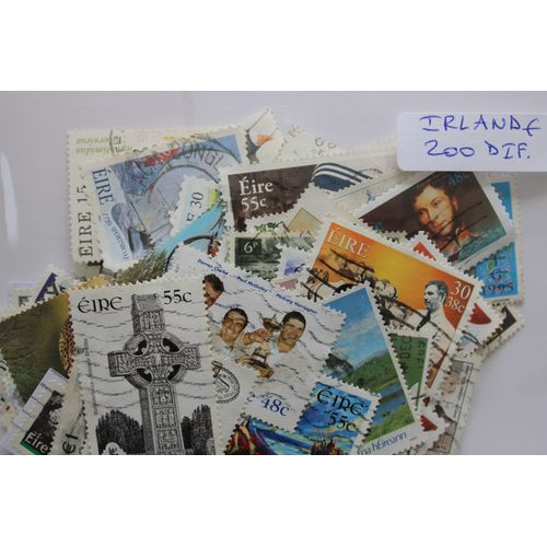 Irlande 200 Timbres Différents